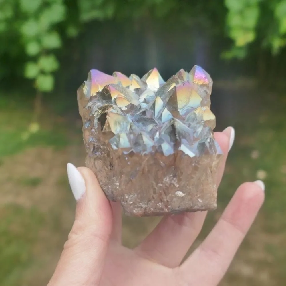 Titanium Aura Quartz Crystal - Picture 2 of 10